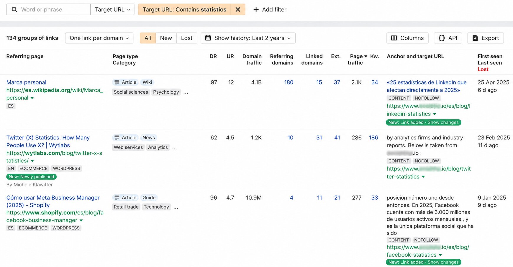 Data-driven linkable assets earning links from DR 70-90 sites with millions of monthly traffic